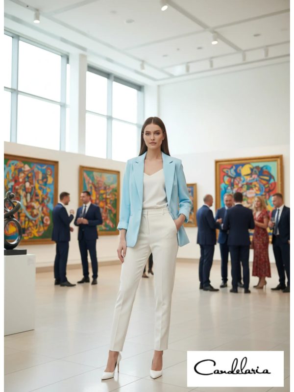 Blazer manga larga