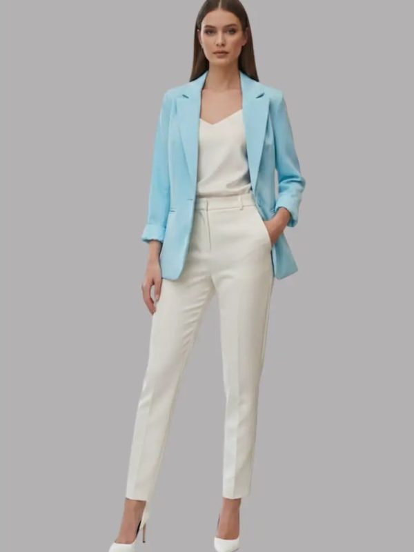 Blazer manga larga