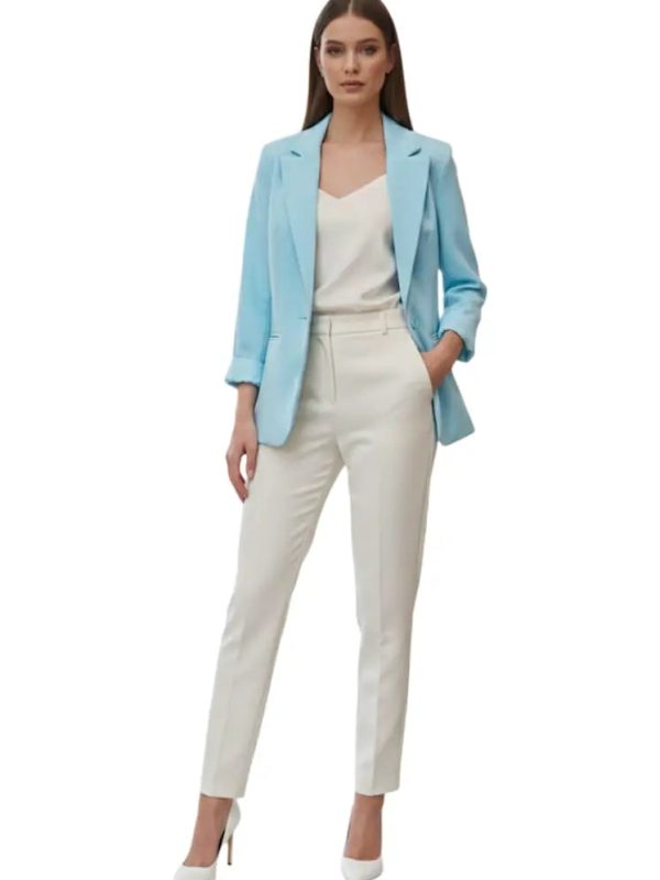 Blazer manga larga