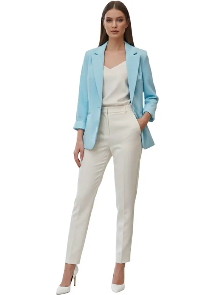 Blazer manga larga