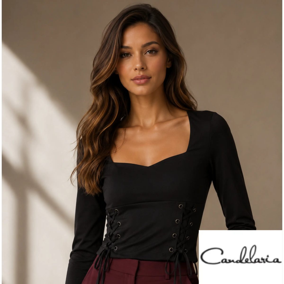 Blusa casual caída natural