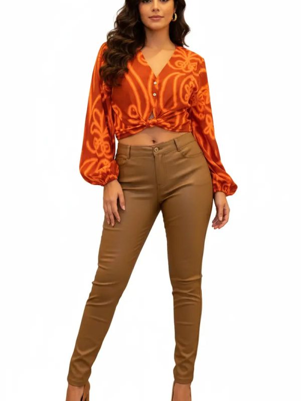 Blusa silueta femenina