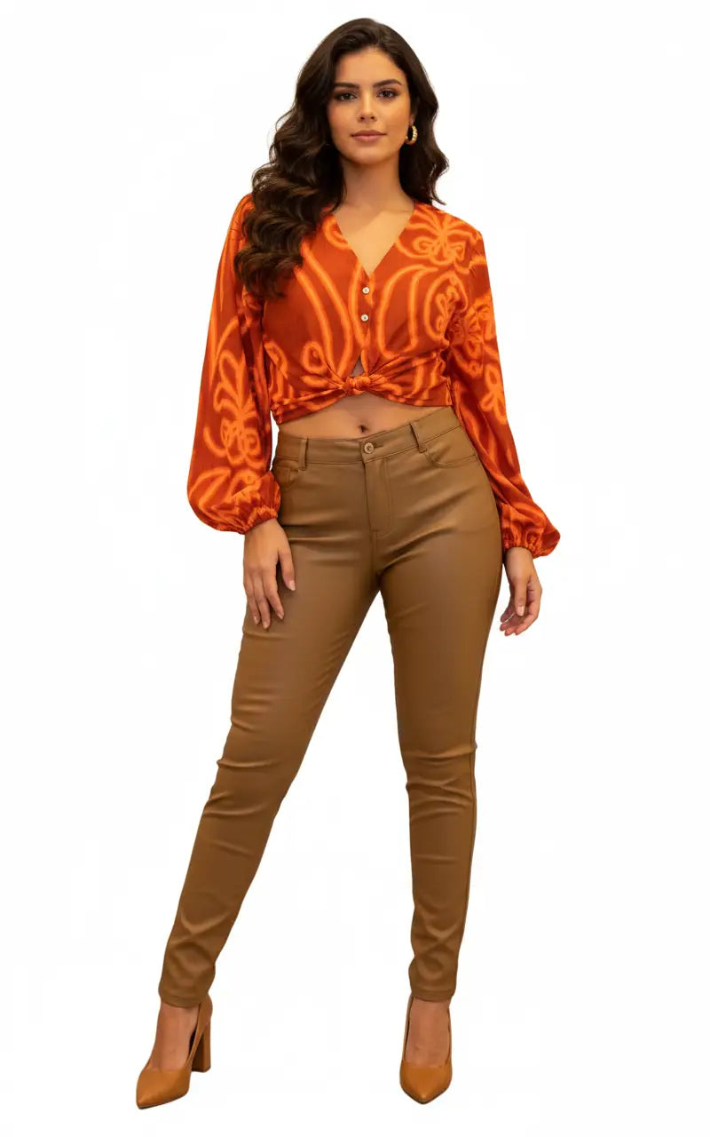 Blusa silueta femenina