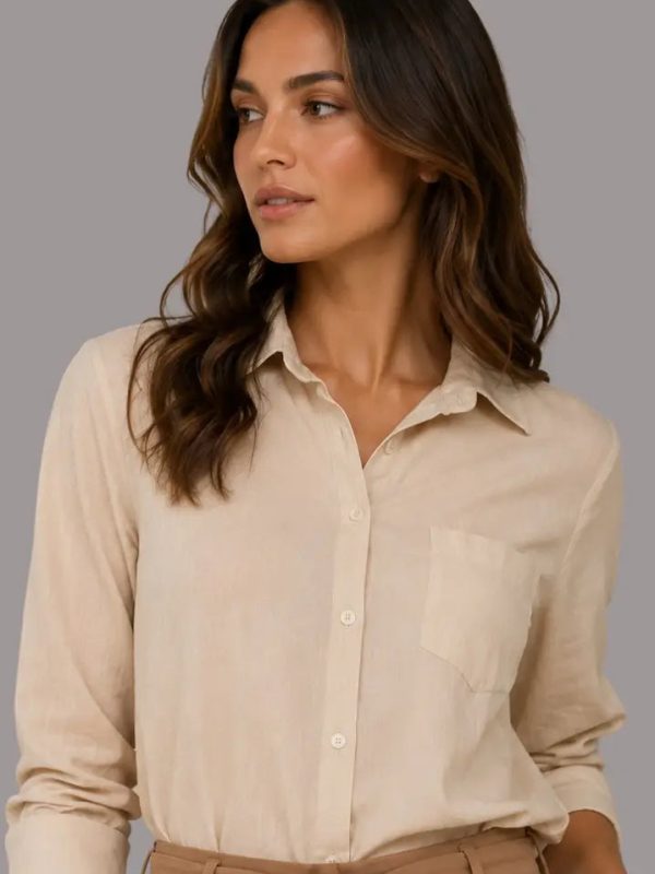 Blusa casual silueta relajada