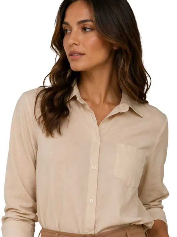 Blusa casual silueta relajada