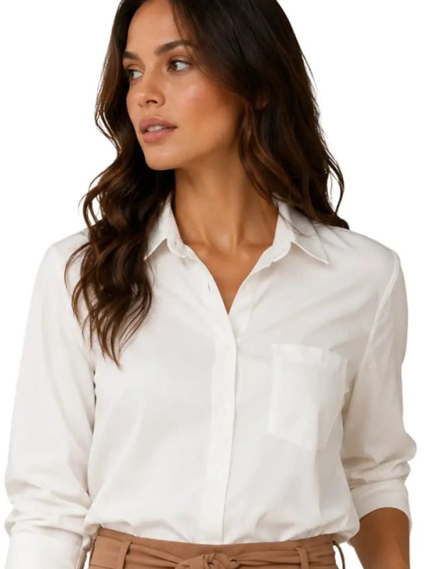 Blusa casual silueta relajada