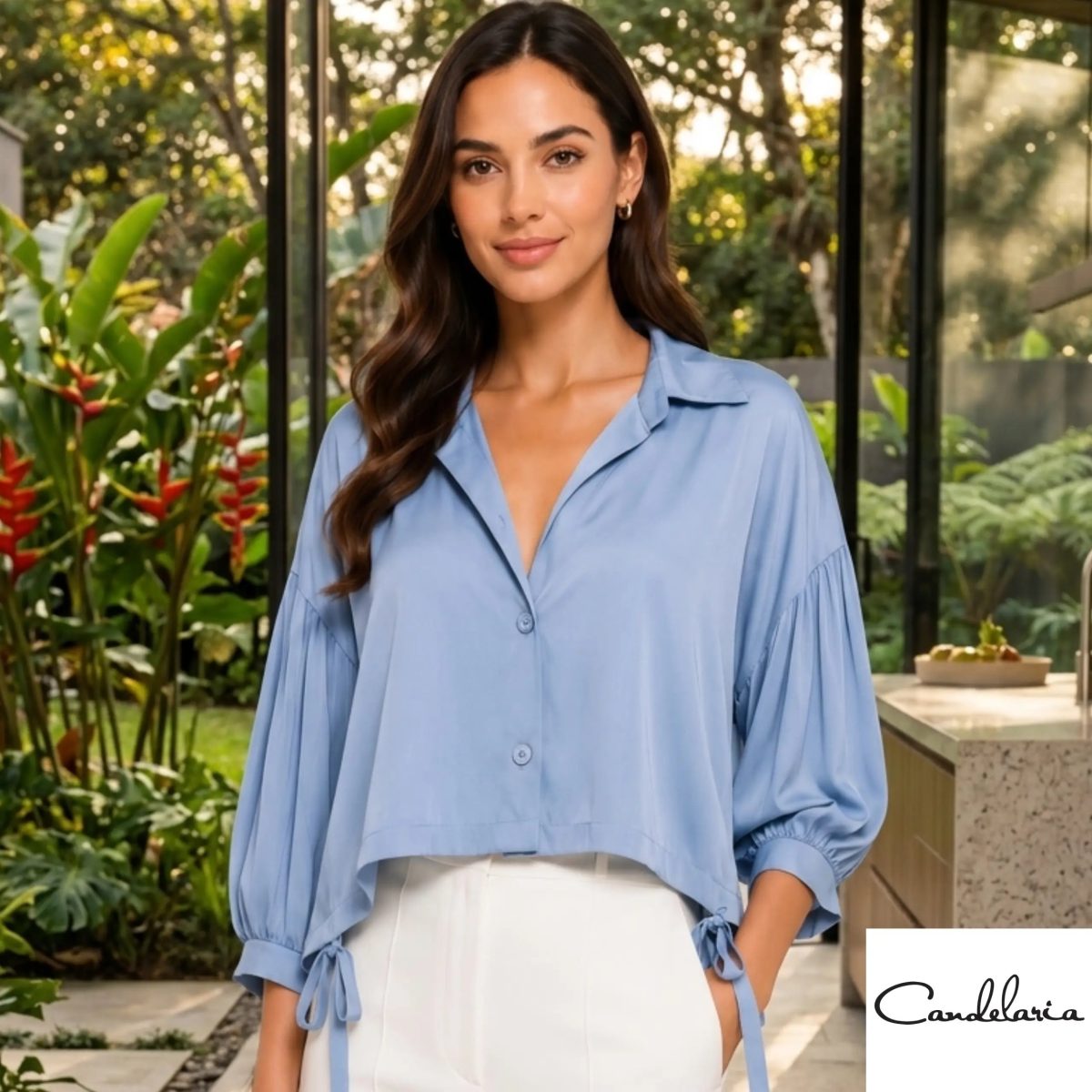 Blusa clásica para mujer