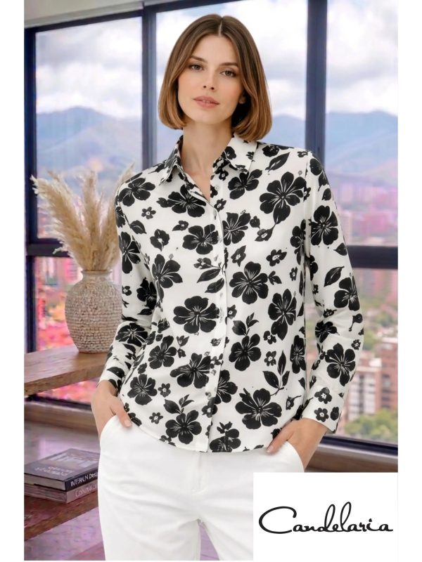 Blusa para mujer cuello redondo