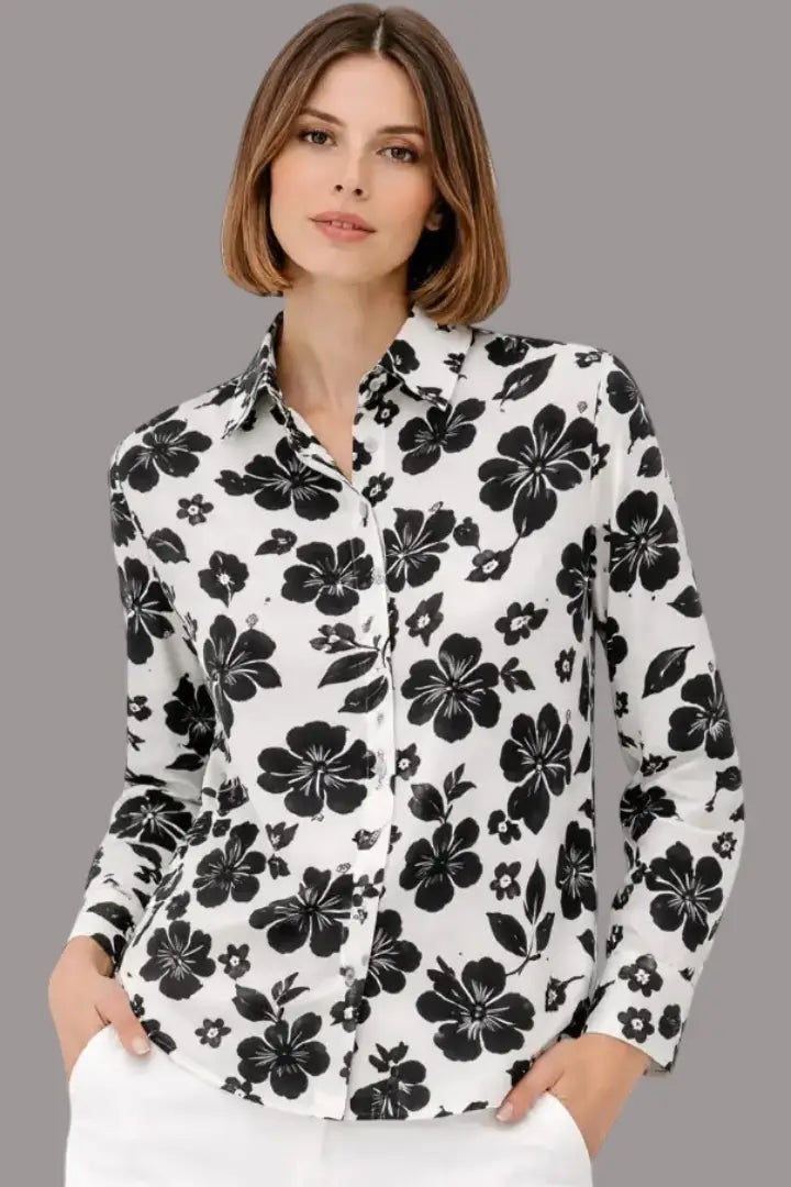 Blusa para mujer cuello redondo