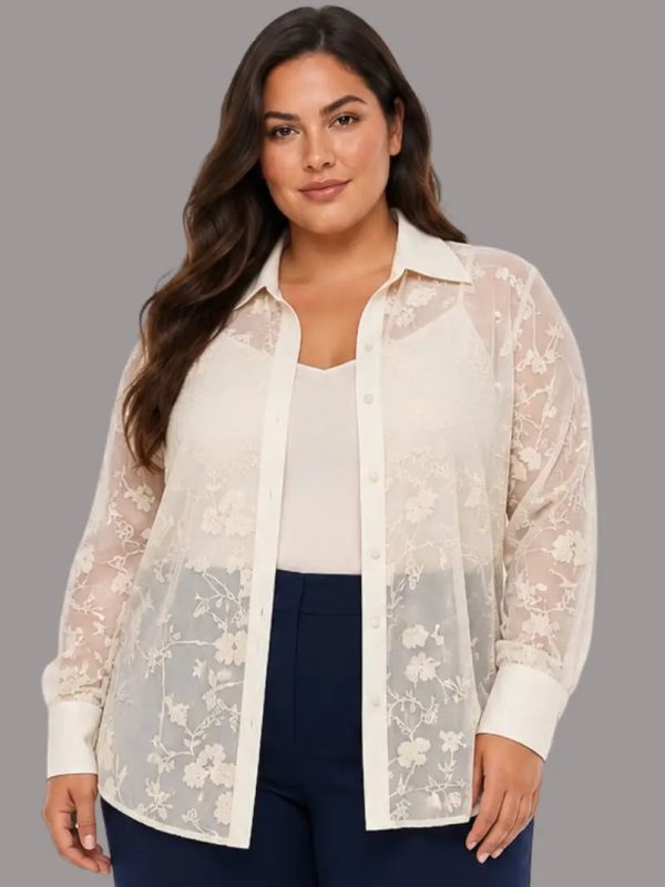 Blusa curvy bordada