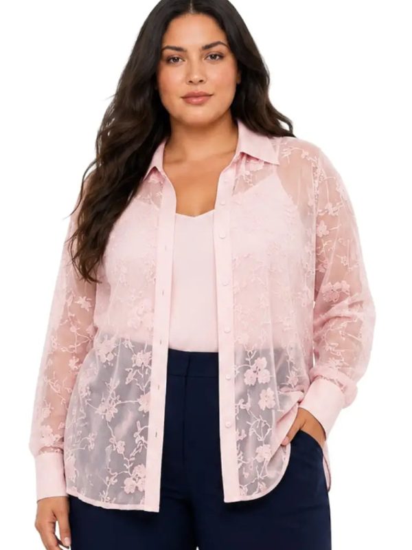 Blusa curvy bordada