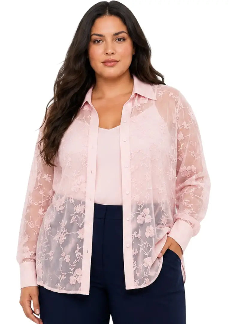 Blusa curvy bordada