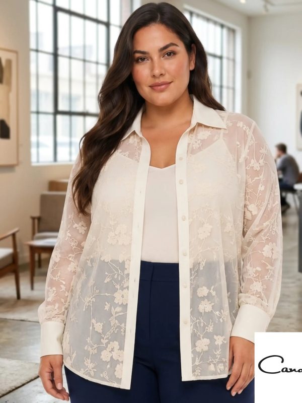 Blusa curvy bordada