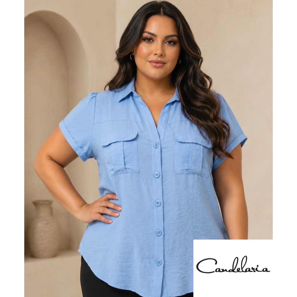 Blusa curvy fresca para planes diurnos
