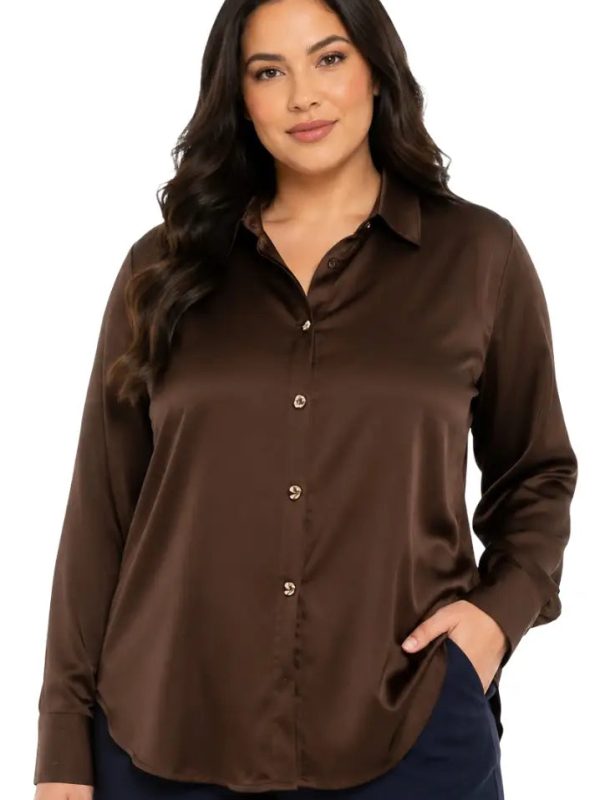 Blusa curvy para oficina elegante