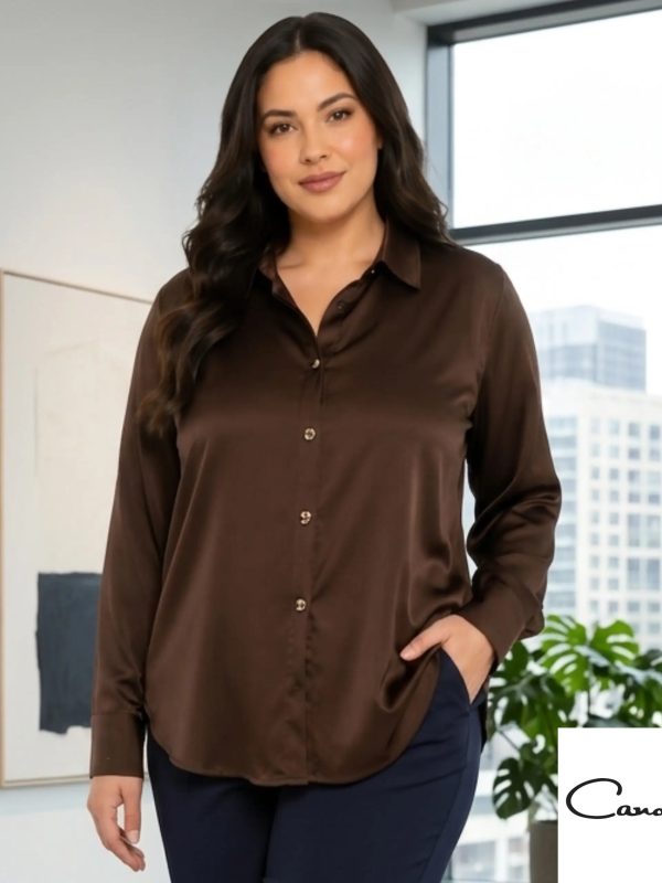 Blusa curvy para oficina elegante