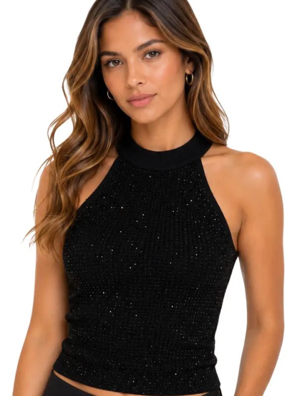 Blusa elegante cuello alto