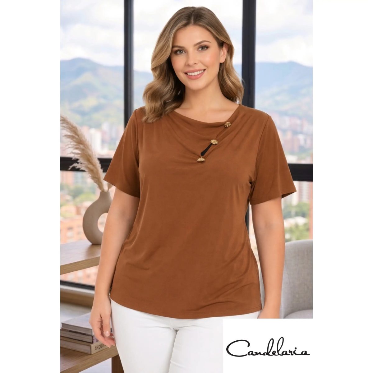 Blusa elegantes talla plus