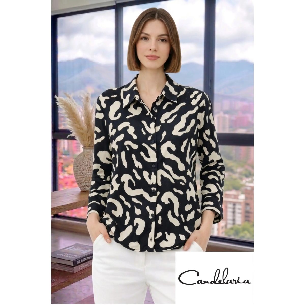Blusa elegante estilo sofisticado