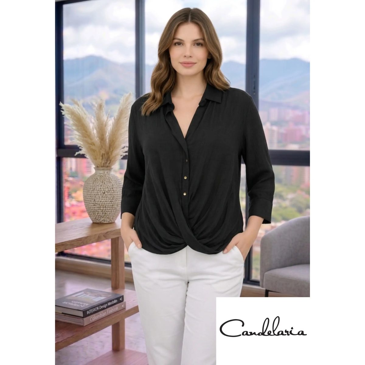 Blusa para cenas especiales talla grande