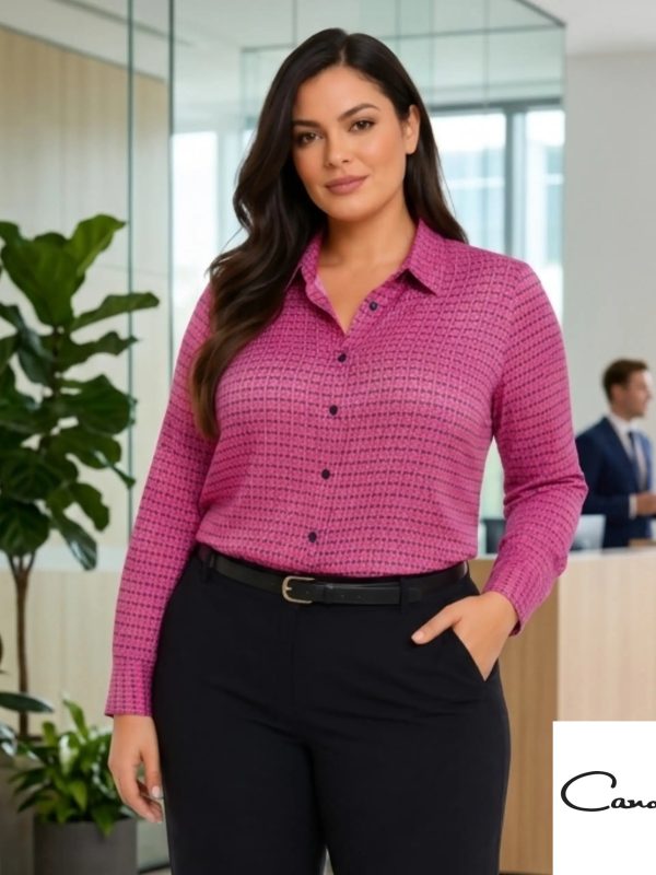 Blusa talla grande para el trabajo