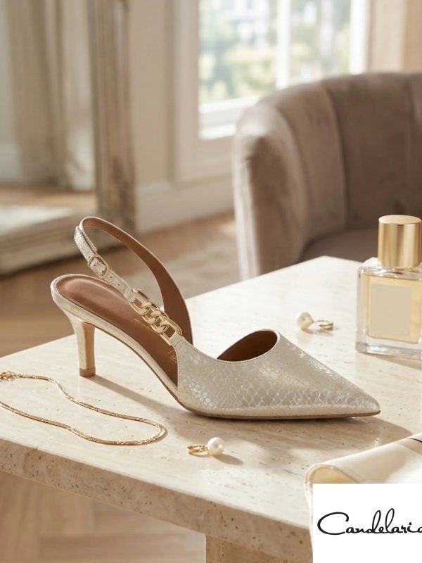 Stiletto casual verniz
