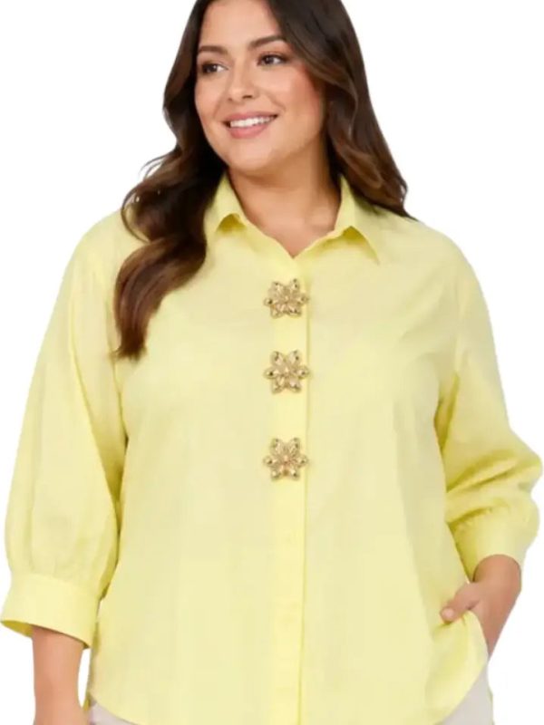 Camisa plus amarilla