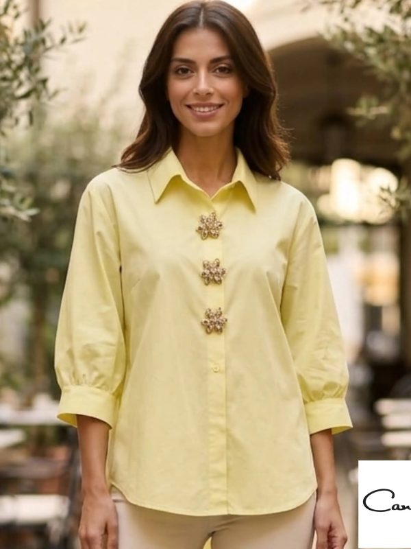 Camisa para mujer amarilla