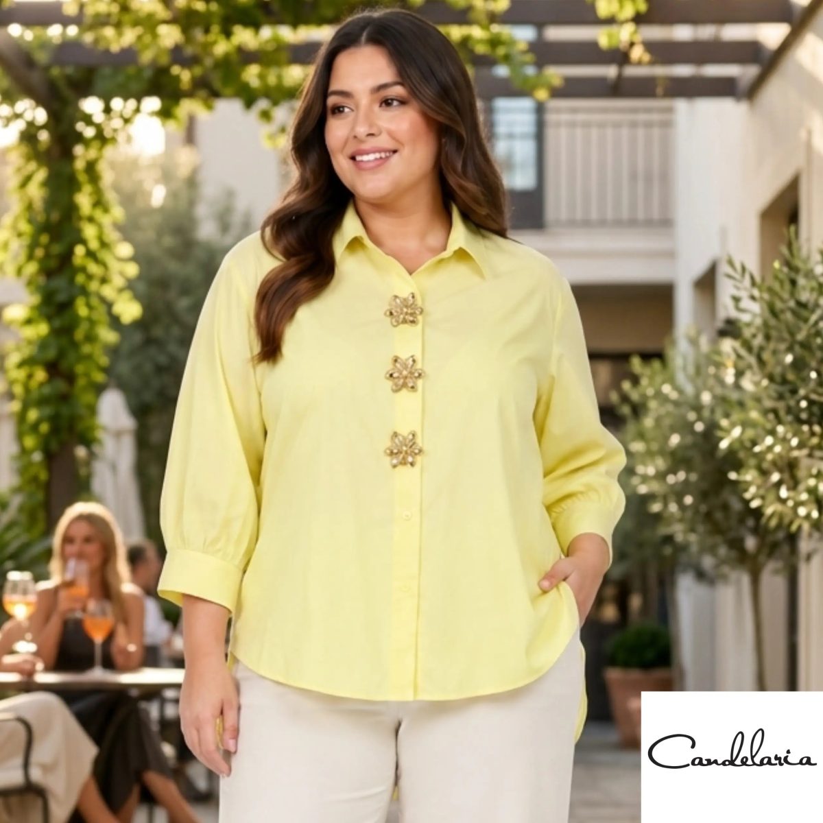Camisa plus amarilla