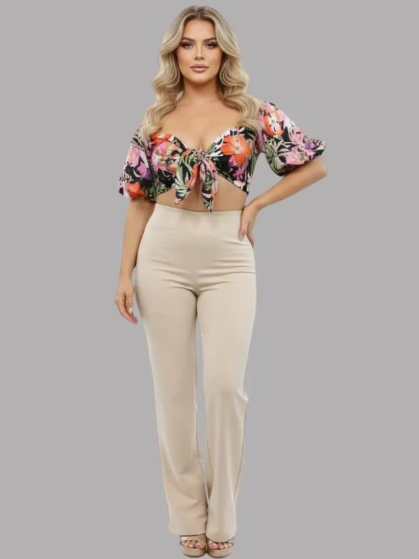 Crop top floral