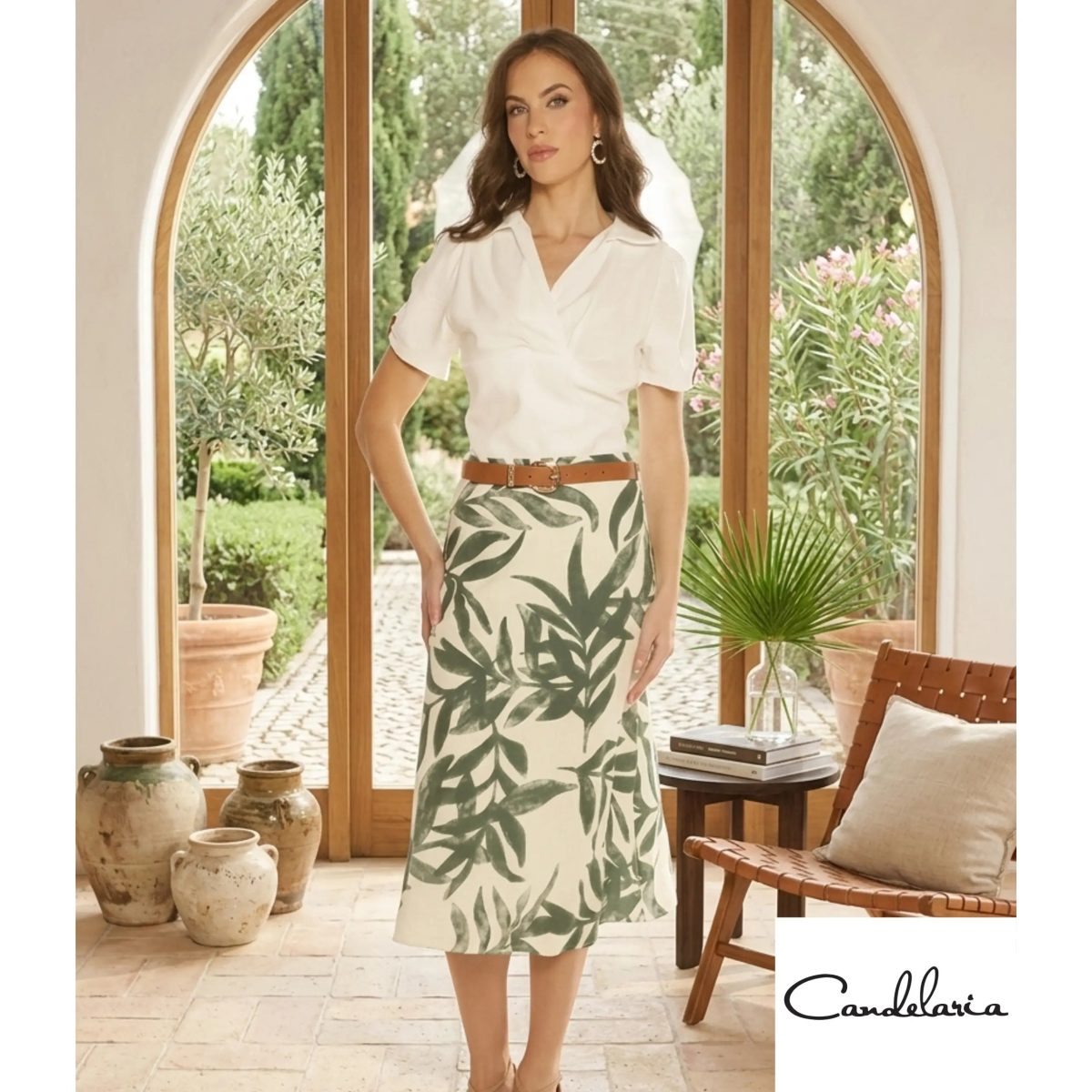 Falda casual femenina