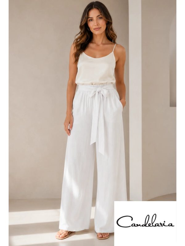 Pantalón amplios con cinturón