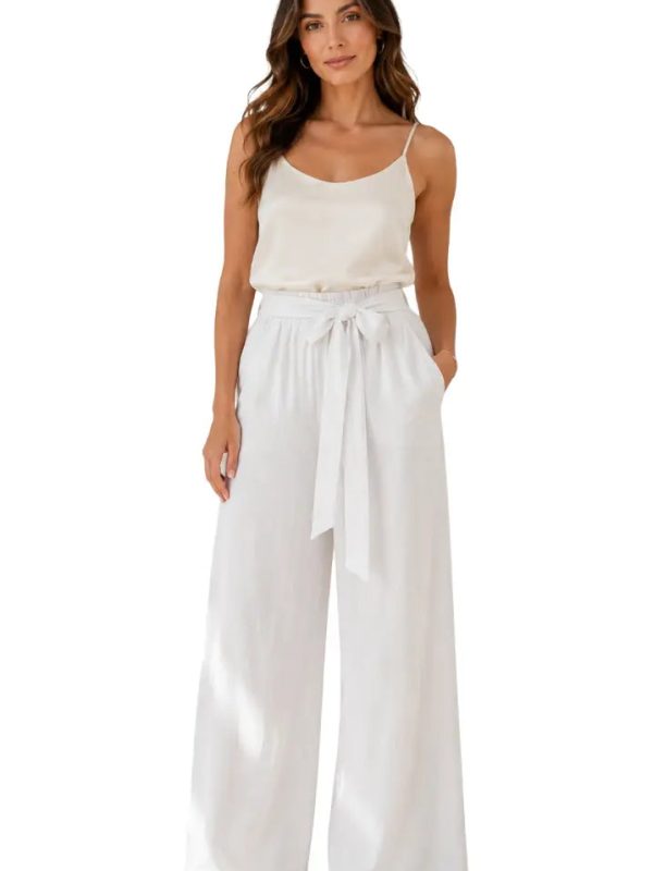 Pantalón amplios con cinturón