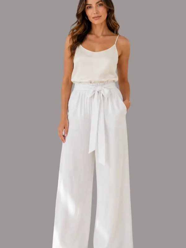 Pantalón amplios con cinturón