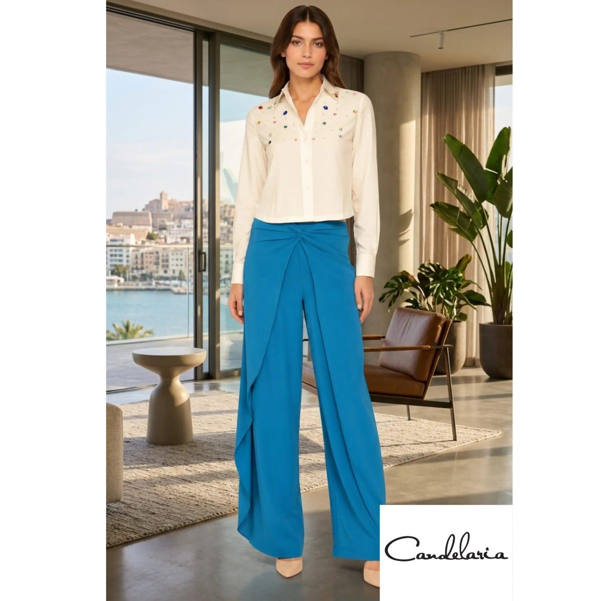 Pantalón casual corte actual