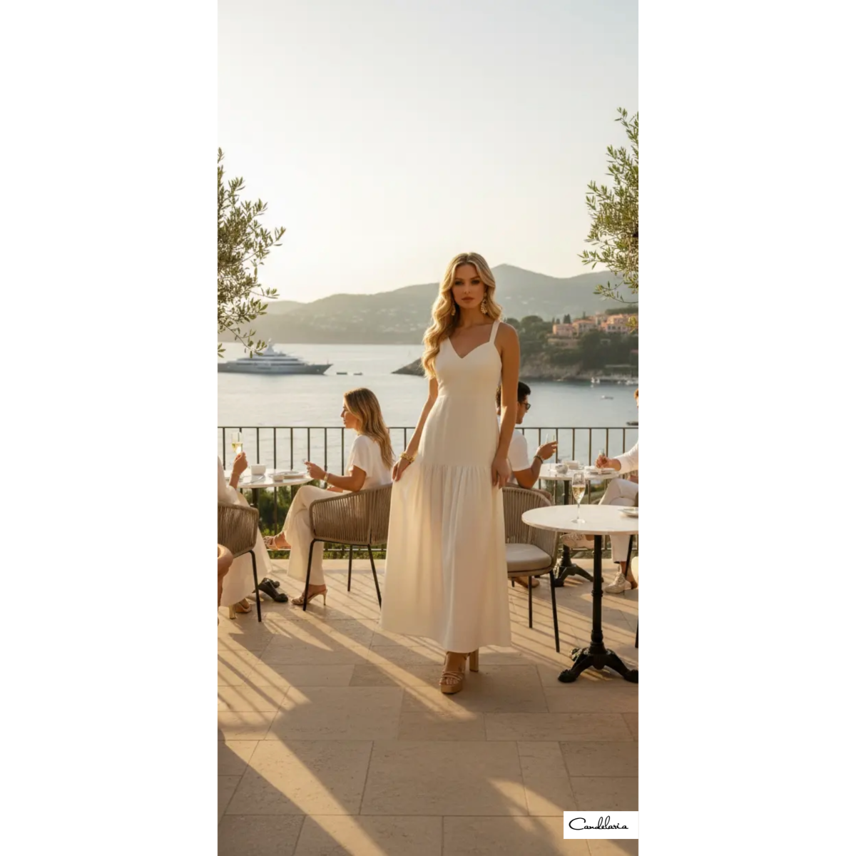 Vestido escote en V