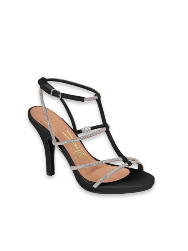 Sandalia elegante con brillo
