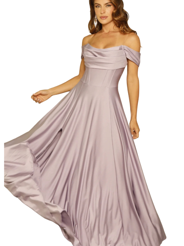 Vestido escote elegante