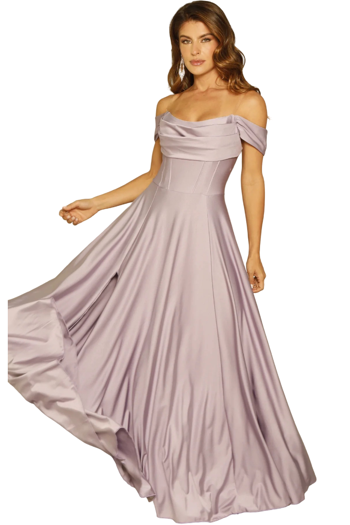 Vestido escote elegante