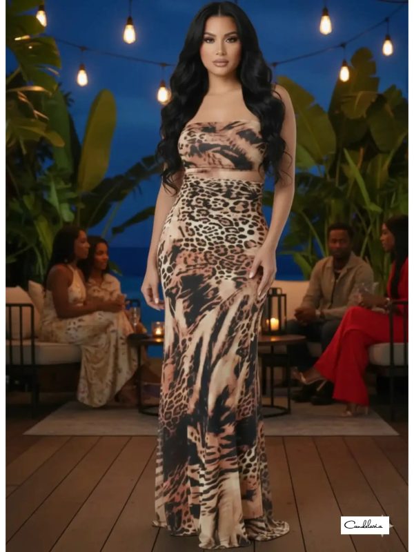 Vestido animal print