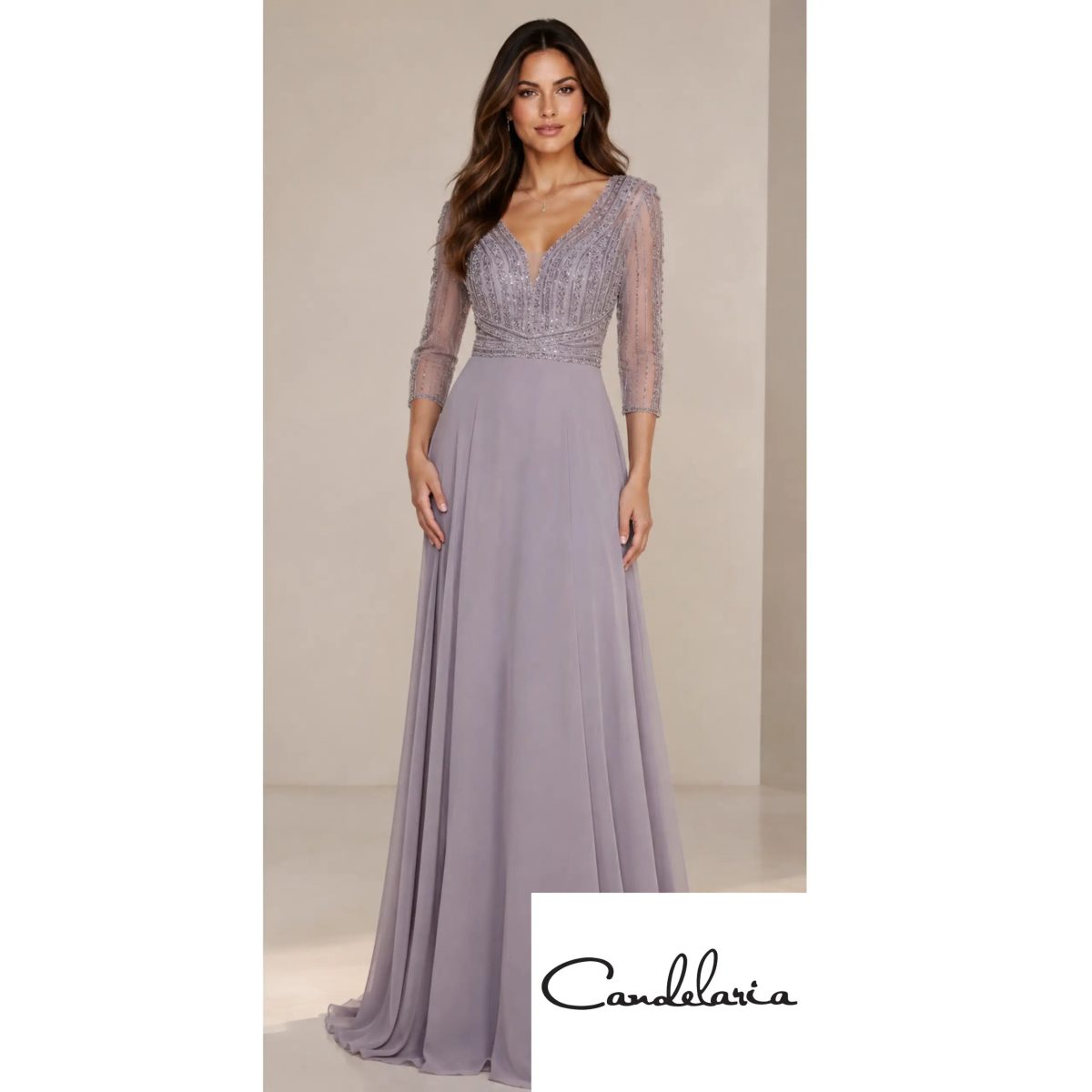 Vestido con bordados
