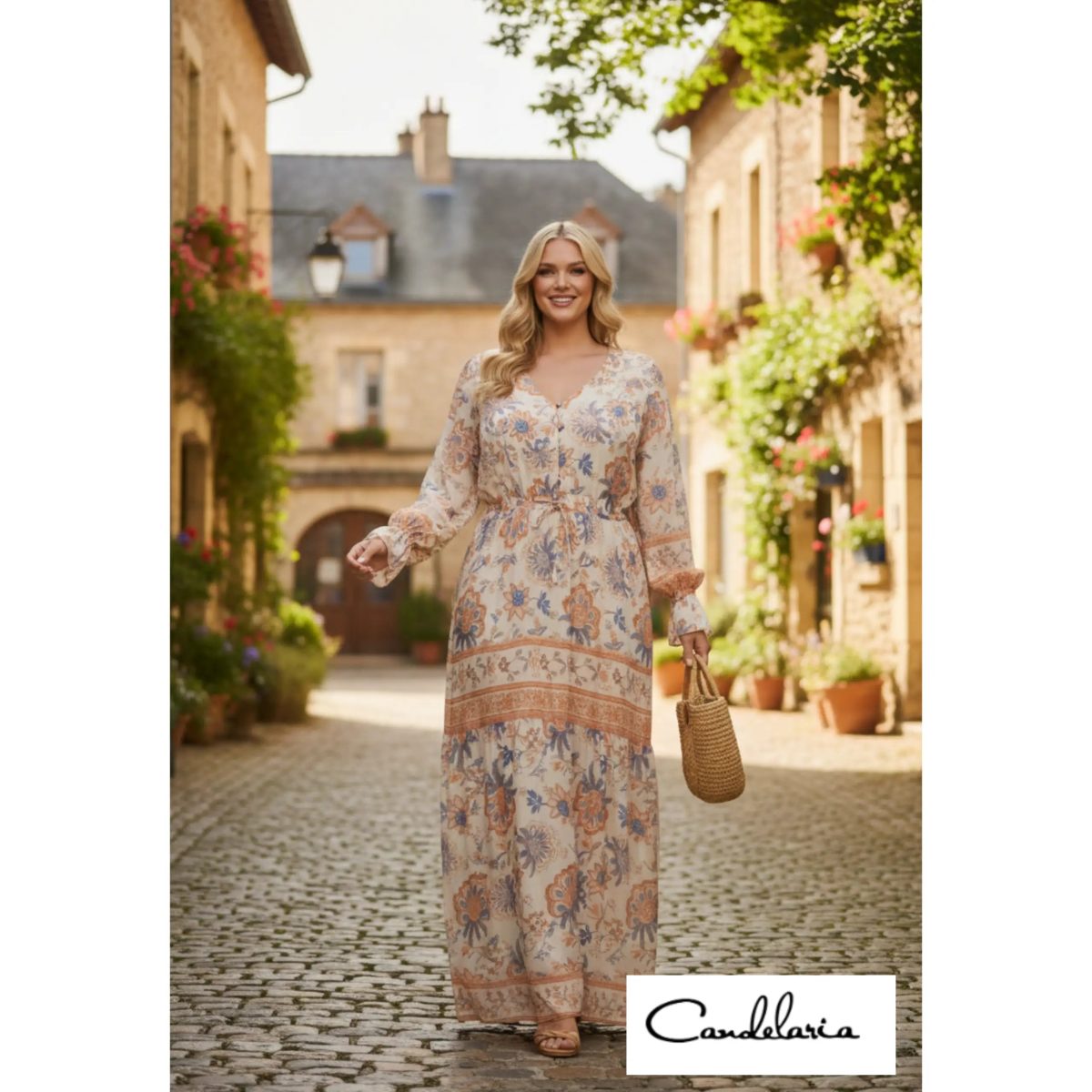 Vestido en oferta con botones frontales