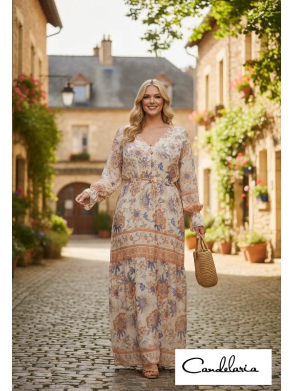 Vestido en oferta con botones frontales
