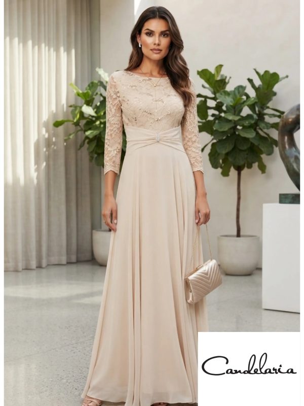 Vestido con encaje en la parte superior