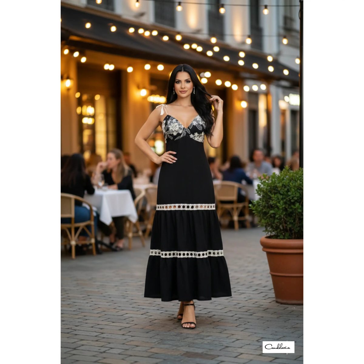 Vestido casual bordado