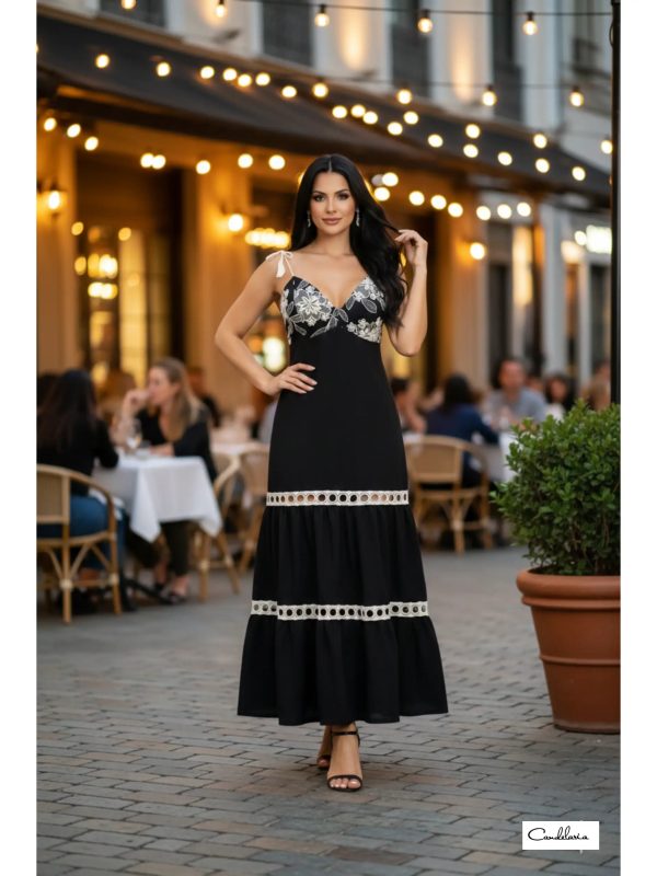Vestido casual bordado