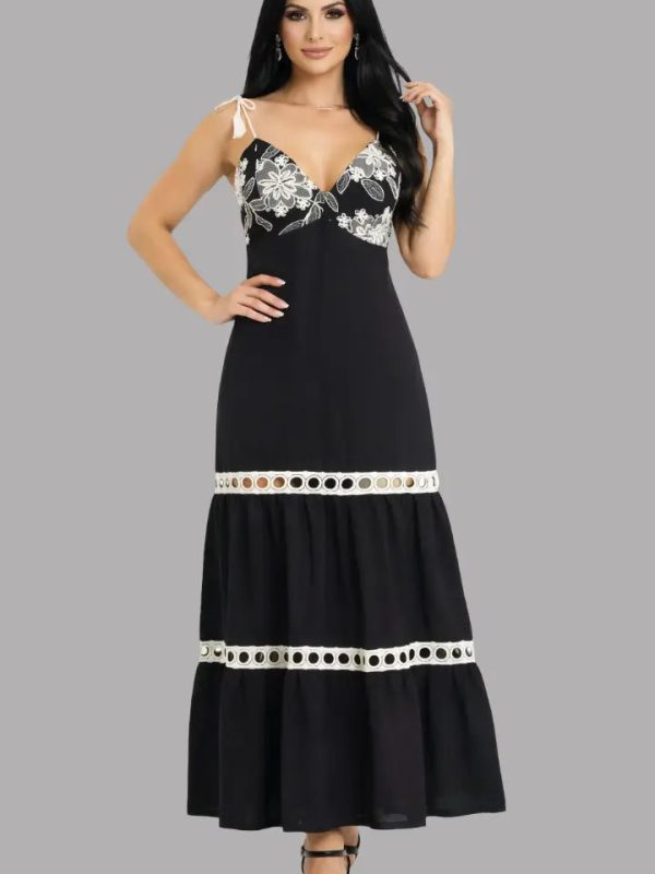 Vestido casual bordado