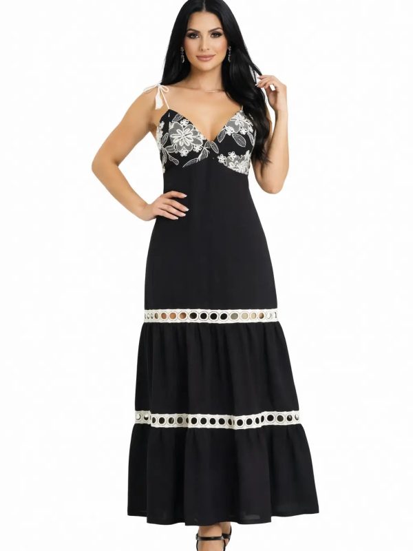 Vestido casual bordado