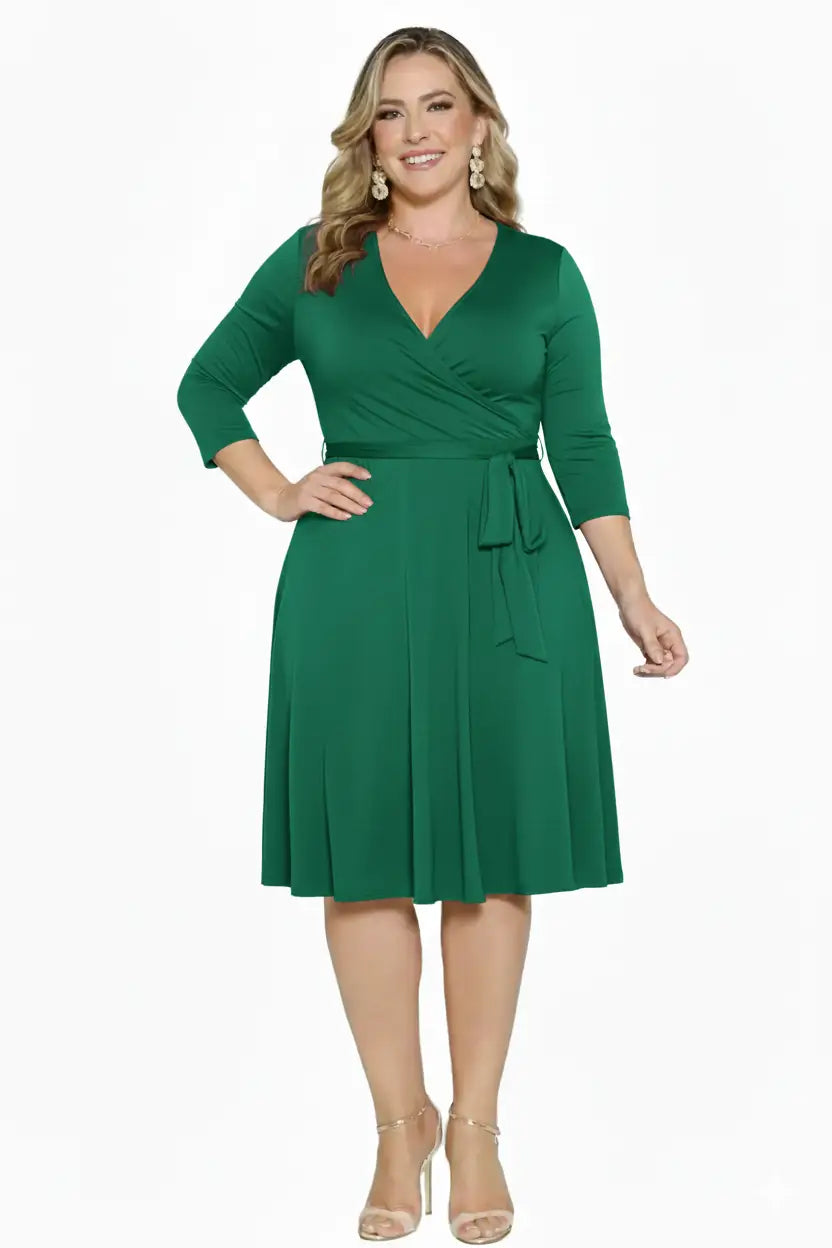 Vestido corto plus ejecutivo
