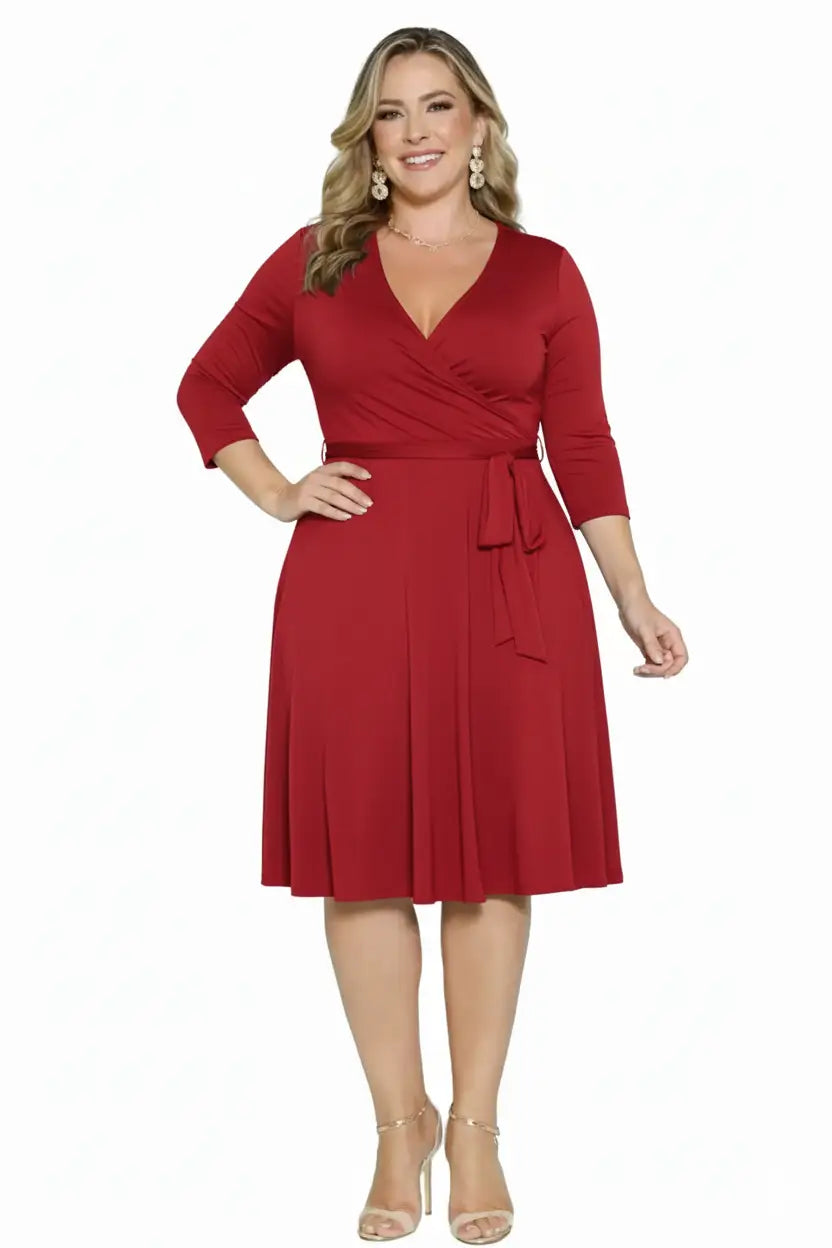 Vestido corto plus ejecutivo